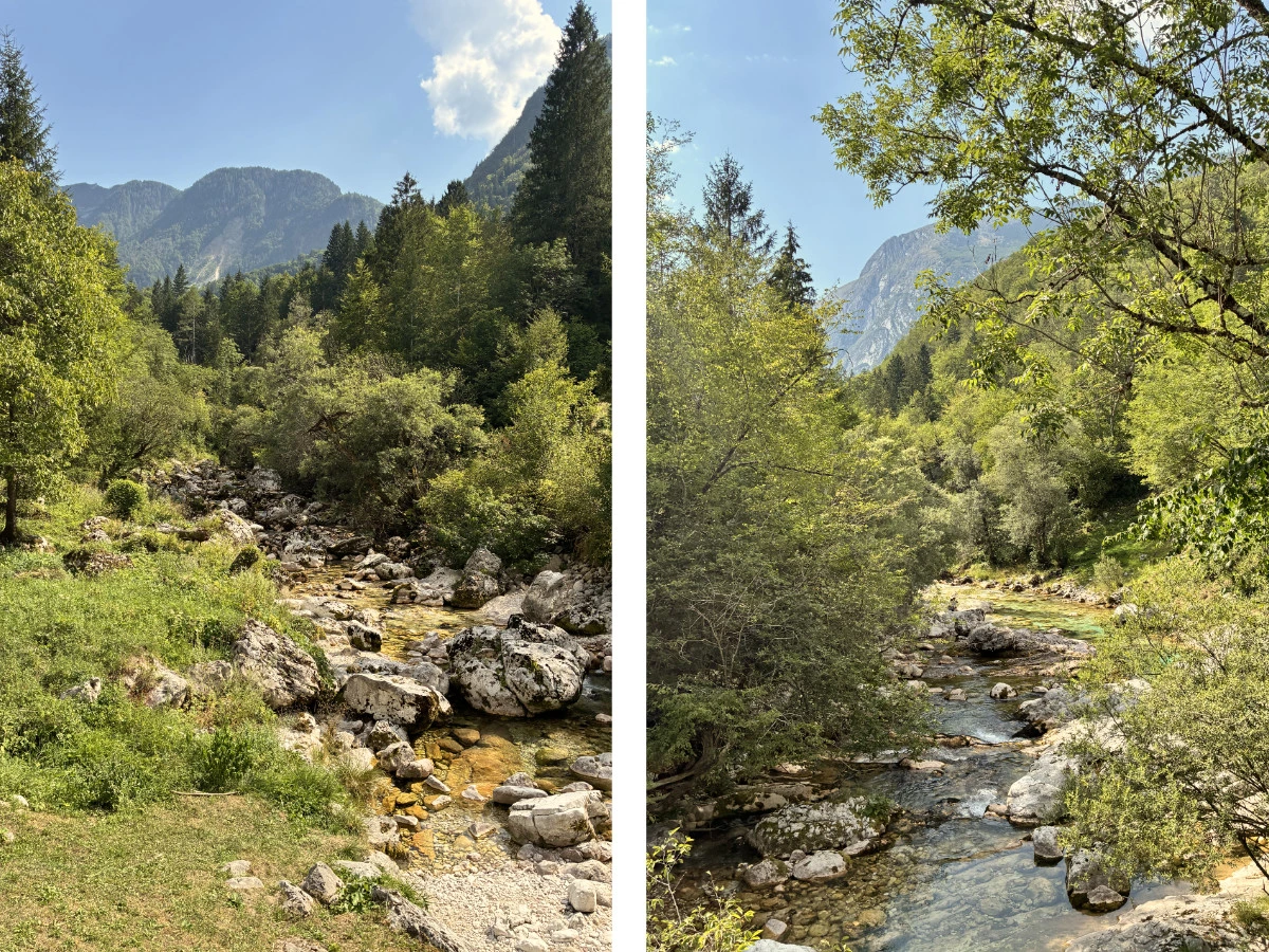 Views of nature in the Soča Valley